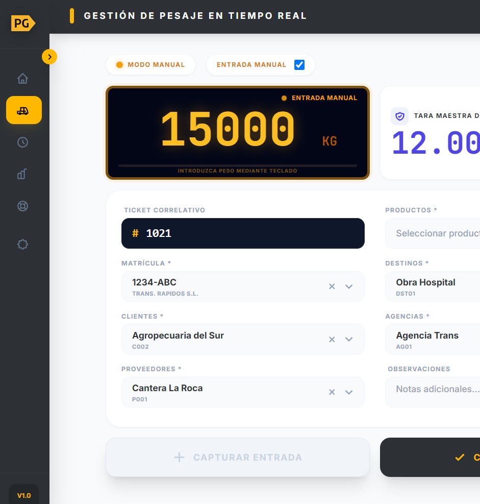 Instalación de pesaje automático